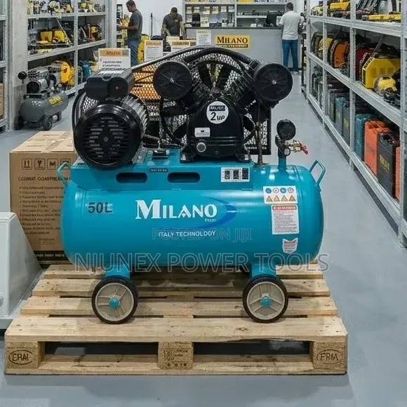 Milano Italia 50-Lita Belt-Driven Air Compressor - 1