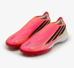 Adidas F50 Hyperfast Laceless Pink Viatu vya Soka vya Turf kwa Watoto