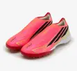 Adidas F50 Hyperfast Laceless Pink Soccer Turf Trainers (Kids) - 1