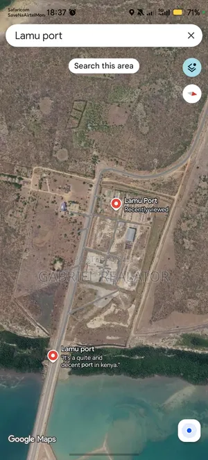 Eneo la Biashara la Eka 1 kwa Uuzaji - Barabara ya Bandari ya Lamu