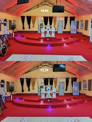 Carpet ya Kanisa ya Delta - Nyekundu, Unene wa 4mm