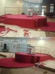 Church Platform Red 4mm Delta Floor Covering - 1