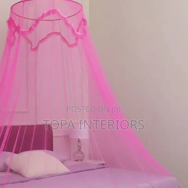Pink Ring Net Round Mosquito Bed Net - 1