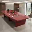 Meza ya Mikutano ya Mahogany ya Uongozi ya 2.4m - 2