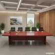 Meza ya Mikutano ya Mahogany ya Uongozi ya 2.4m - 4