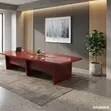 Meza ya Mikutano ya Mahogany ya Uongozi ya 2.4m - 5
