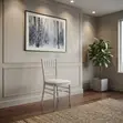 Modern White Armless Event Chairs with Cushion - 4