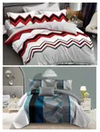 5x6 & 6x6 Flowered Cotton Duvet Cover Sets (6PCS) - 2
