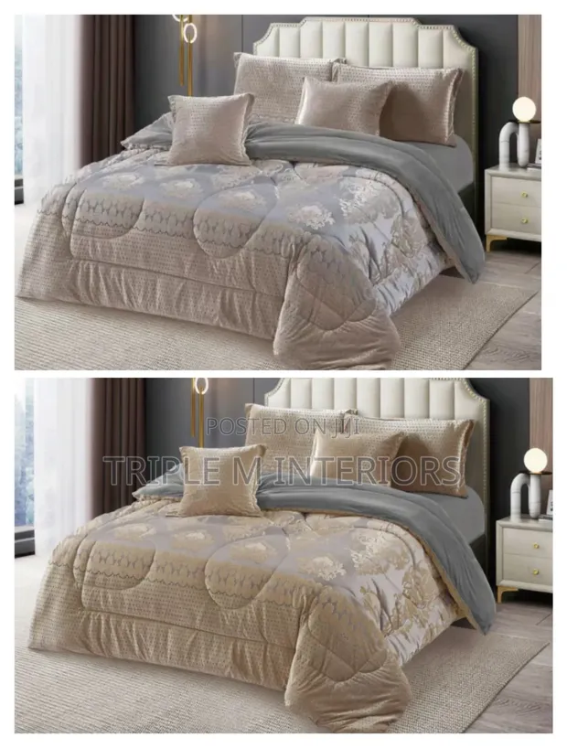 6x7 Premium Silk Duvet Set - Vipande 6 - 1