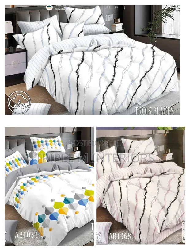 Seti ya Duvet Cover Vipande 6x7 - Muundo wa Kisasa wa Jimmy - 1