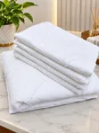 Tufted Duvet Cover Set - Nyeupe - 1