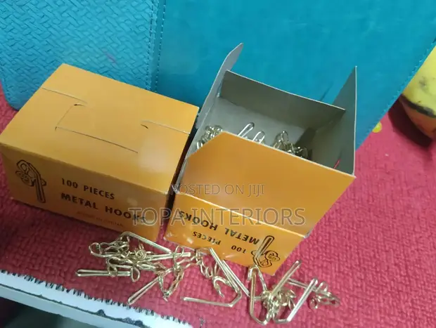 Vifuko vya Pazia vya Dhahabu vya Chuma (100 Pcs) - 1