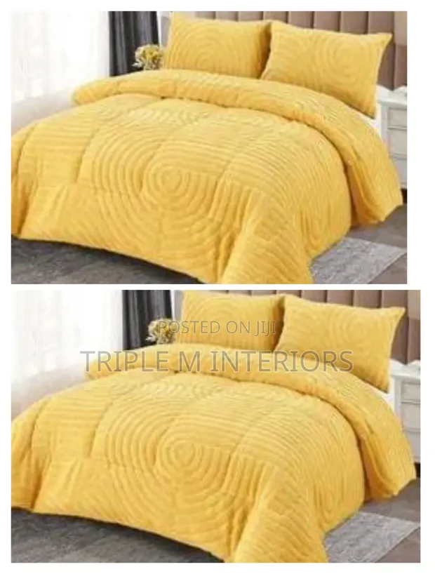 Premium Flannel Duvet Set - 6x7ft, 4pcs - 1