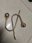 Metallic U-Shaped Curtain Tiebacks/Holdbacks - 1