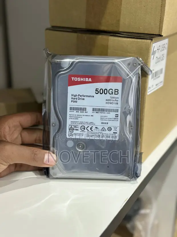 Toshiba 500GB 3.5" Internal Hard Drive ya Kompyuta ya Mezani SATA - 1