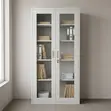 2-Door Glass Office Filing Cabinet - 2
