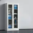 2-Door Glass Office Filing Cabinet - 3