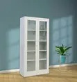 2-Door Glass Office Filing Cabinet - 4