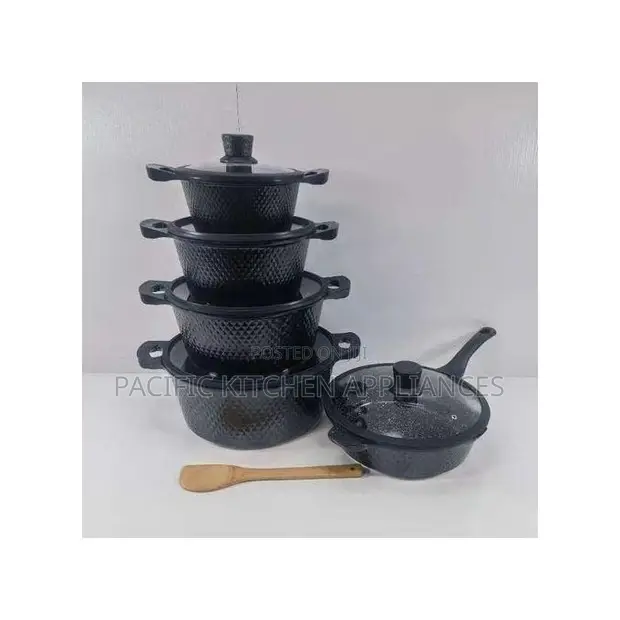 Bosch 11pc Cookware Set Isiyo na Gundi na Vifuniko vya Silicone - 1