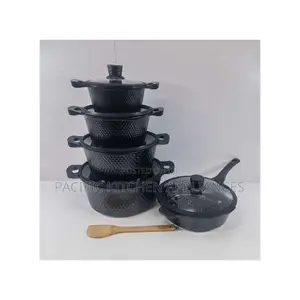 Bosch 11pc Cookware Set Isiyo na Gundi na Vifuniko vya Silicone