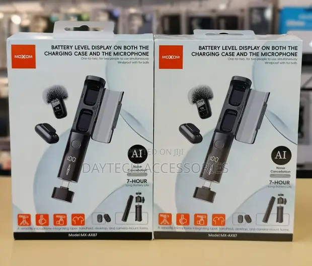 MOXOM MX-AX87 Wireless Lavalier Microphone System - 1