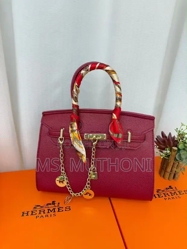 Hermes-Inspired Top Handle Bag Set - 1