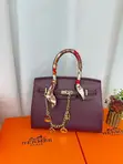 Hermes-Inspired Top Handle Bag Set - 2
