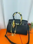 Hermes-Inspired Top Handle Bag Set - 4