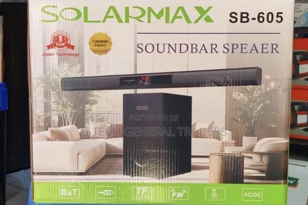 Solarmax SB-605 2.1-Channel Soundbar Mfumo wa Spika - 1