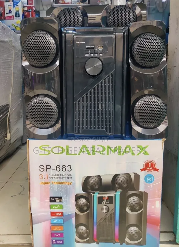 Solarmax SP-663 3.1 Channel Multimedia Speaker System - 1