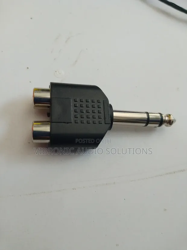 RCA Splitter 1 to 2 Female Audio Video Y Adapter - 1