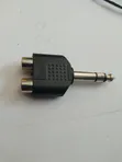 RCA Splitter 1 to 2 Female Audio Video Y Adapter - 1