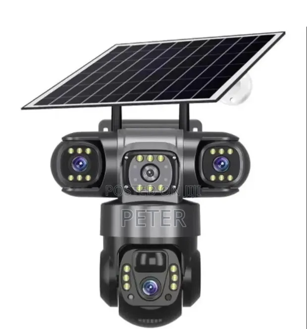 Triple Lens 4G Solar CCTV Camera - 1