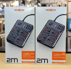 Moxom MX-ST15 12-in-1 Power Strip na Soketi 4 & USB Ports 7