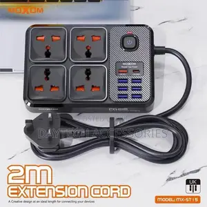 Moxom MX-ST15 12-in-1 Power Strip na Soketi 4 & USB Ports 7