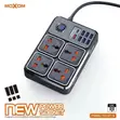 Moxom MX-ST15 12-in-1 Power Strip with 4 Sockets & 7 USB Ports - 3