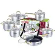 Bominox 12-Piece Cookware Set ya Stainless Steel - 2