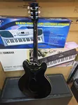 Black Gibson Electric Hollow Guitar - 2