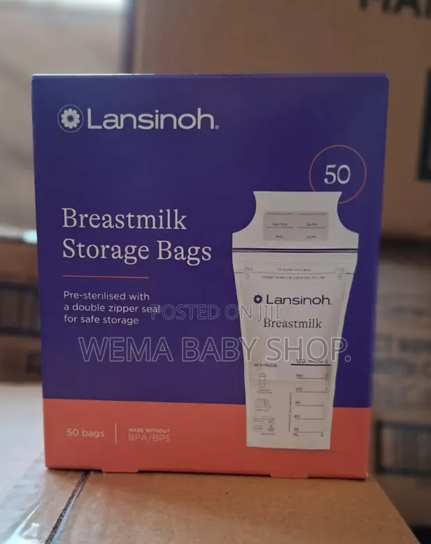 50pcs Lansinoh Breastmilk Storage Bags - 1