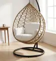 Kiti cha Kukunja cha Hammock cha Nje cha Balcony - Brown - 5