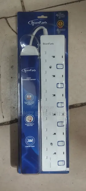Scanford 6-Way Extension Socket
