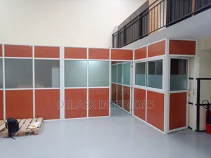 Partitions za Ofisi za Aluminium na Kioo cha Frosted