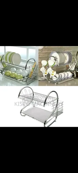 2 Layer Stainless Steel Dish Rack