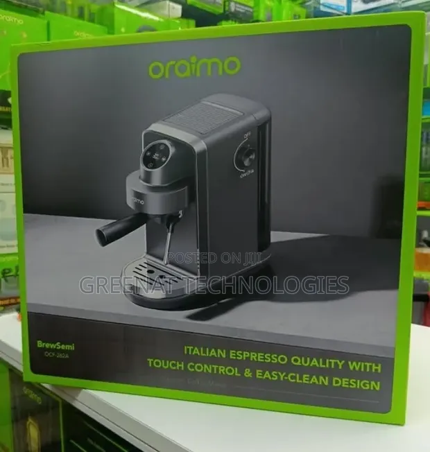 Oraimo BrewSemi OCF-262A Espresso Maker 20 Bar Kidhibiti cha Kugusa - 1