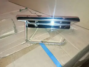 Tissue Holder with Tray - Silver