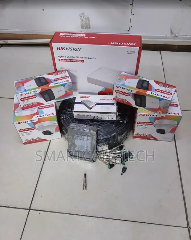 Hikvision 4CH CCTV Kit - Full Color Cameras with 2-Way Audio - 1