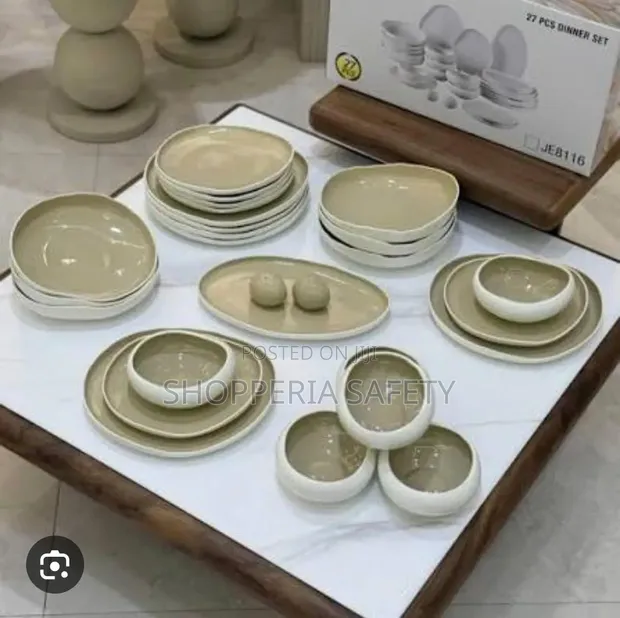 European Double Glaze Dinner Set - 27 Pieces - 1