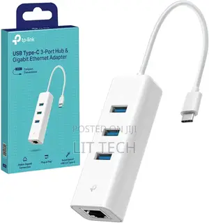 TP-Link UE330C USB-C Hub ya Port 3 na Gigabit Ethernet