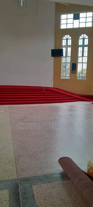 Plain Red Church Altar Carpet - 10mm Wall to Wall