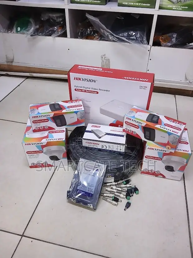 Hikvision 4-Channel CCTV Kit - 2 Dome, 2 Bullet, Full Color - 1
